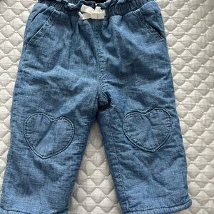 GAP Kids Blue Jeans with Heart Accents